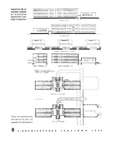 L'architettura italiana periodico mensile di costruzione e di architettura pratica