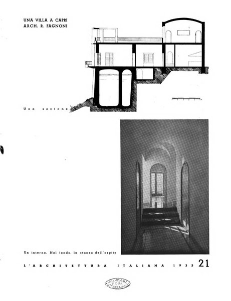 L'architettura italiana periodico mensile di costruzione e di architettura pratica