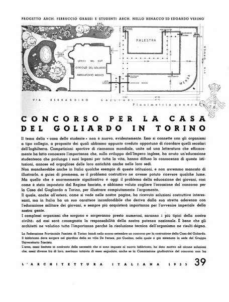 L'architettura italiana periodico mensile di costruzione e di architettura pratica