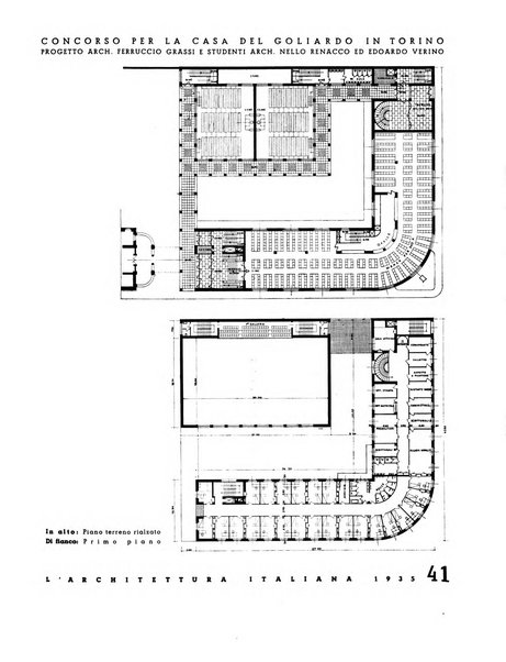 L'architettura italiana periodico mensile di costruzione e di architettura pratica