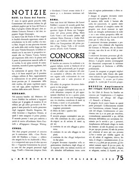 L'architettura italiana periodico mensile di costruzione e di architettura pratica