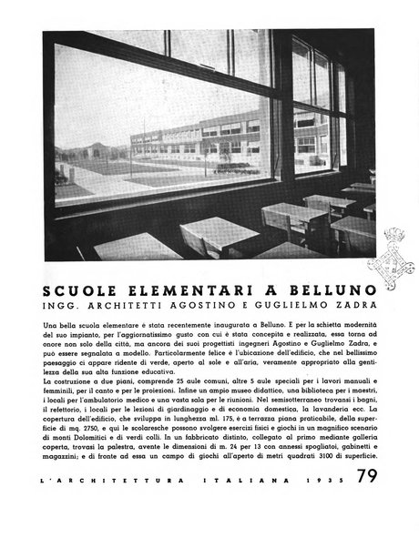 L'architettura italiana periodico mensile di costruzione e di architettura pratica