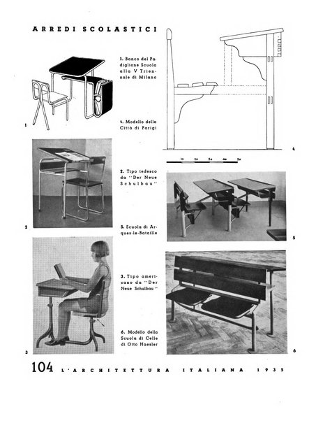 L'architettura italiana periodico mensile di costruzione e di architettura pratica