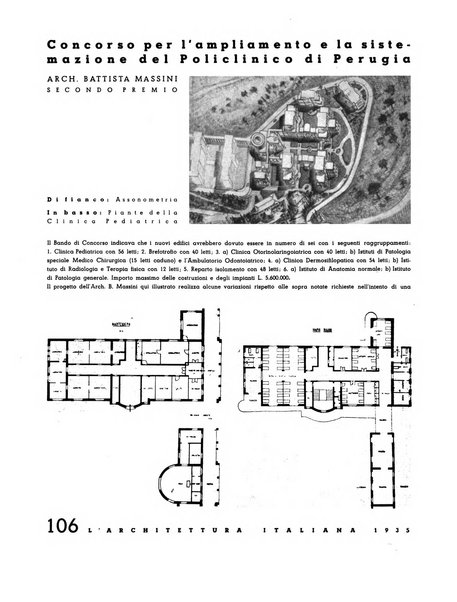 L'architettura italiana periodico mensile di costruzione e di architettura pratica