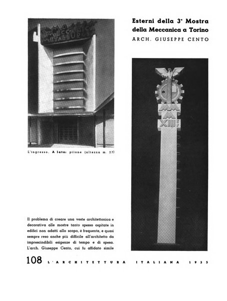 L'architettura italiana periodico mensile di costruzione e di architettura pratica