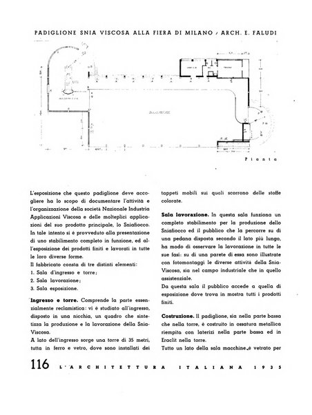 L'architettura italiana periodico mensile di costruzione e di architettura pratica