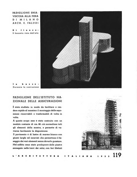 L'architettura italiana periodico mensile di costruzione e di architettura pratica