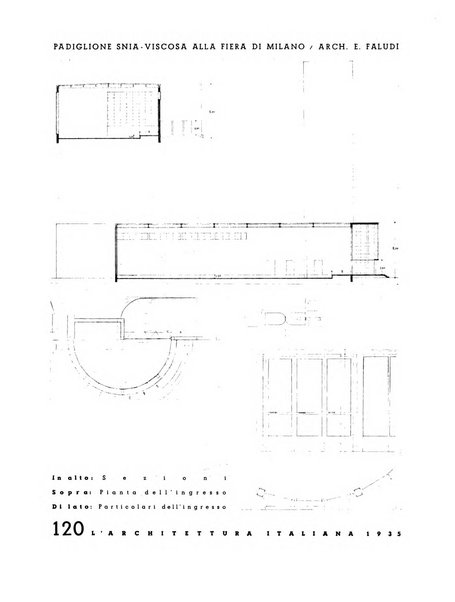 L'architettura italiana periodico mensile di costruzione e di architettura pratica