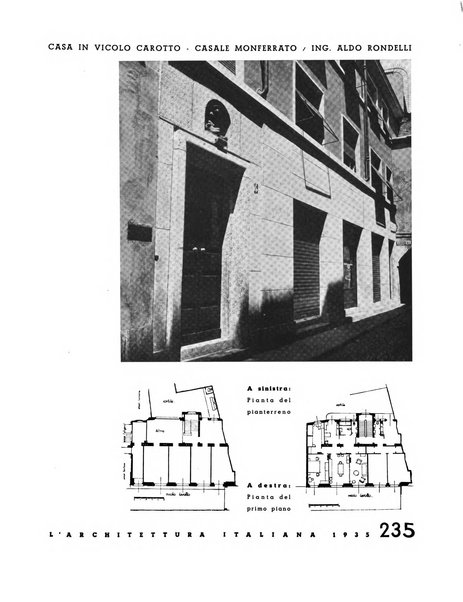 L'architettura italiana periodico mensile di costruzione e di architettura pratica