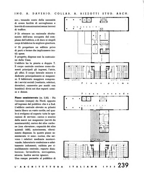 L'architettura italiana periodico mensile di costruzione e di architettura pratica