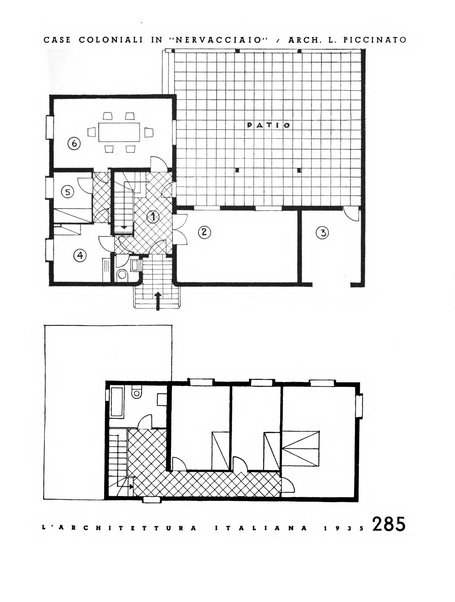 L'architettura italiana periodico mensile di costruzione e di architettura pratica