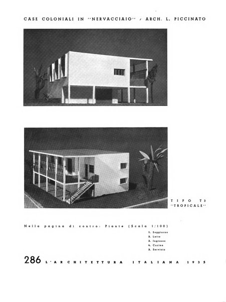 L'architettura italiana periodico mensile di costruzione e di architettura pratica