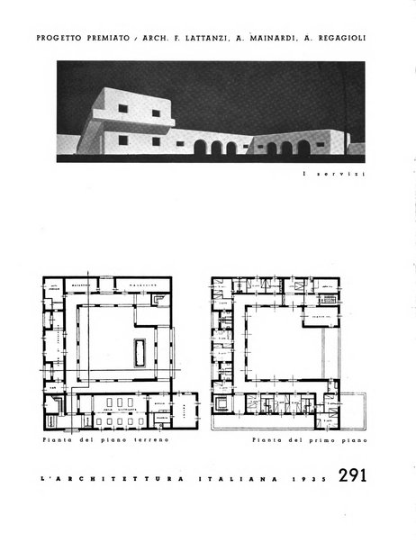 L'architettura italiana periodico mensile di costruzione e di architettura pratica