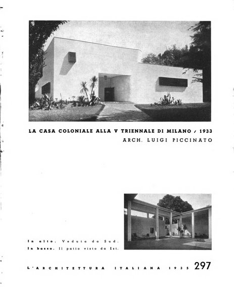 L'architettura italiana periodico mensile di costruzione e di architettura pratica