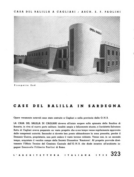 L'architettura italiana periodico mensile di costruzione e di architettura pratica