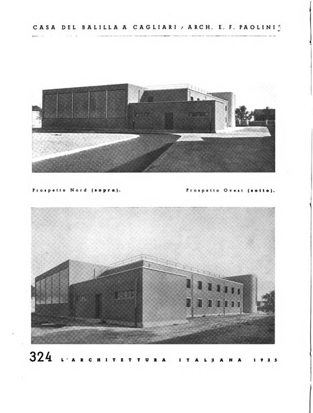 L'architettura italiana periodico mensile di costruzione e di architettura pratica