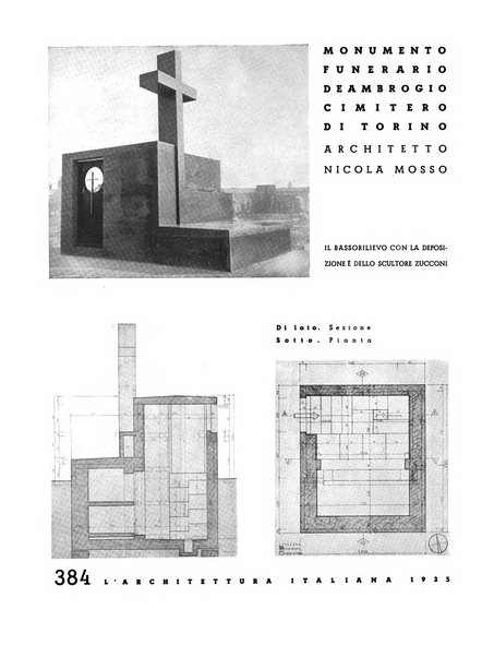 L'architettura italiana periodico mensile di costruzione e di architettura pratica