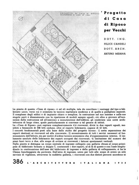 L'architettura italiana periodico mensile di costruzione e di architettura pratica