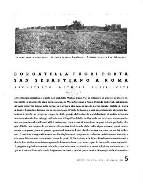 L'architettura italiana periodico mensile di costruzione e di architettura pratica