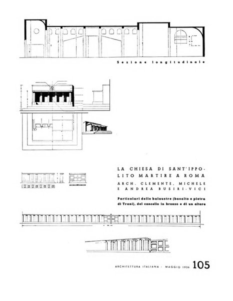 L'architettura italiana periodico mensile di costruzione e di architettura pratica