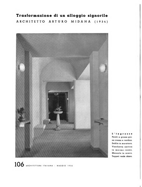 L'architettura italiana periodico mensile di costruzione e di architettura pratica