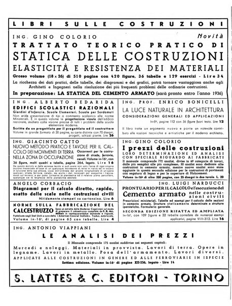 L'architettura italiana periodico mensile di costruzione e di architettura pratica