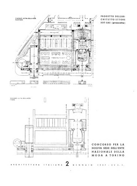 L'architettura italiana periodico mensile di costruzione e di architettura pratica