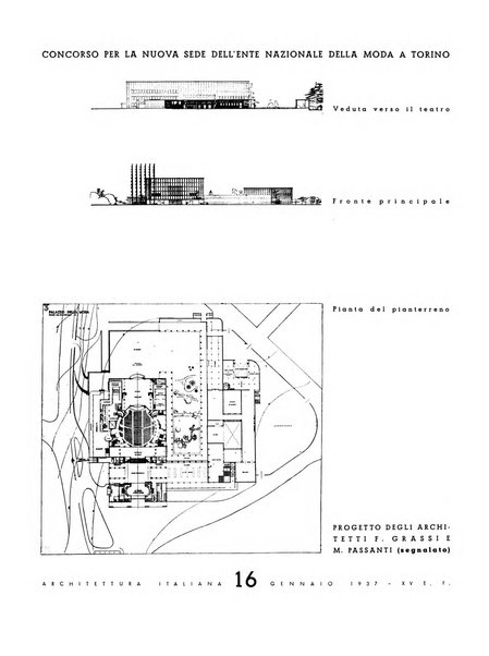 L'architettura italiana periodico mensile di costruzione e di architettura pratica