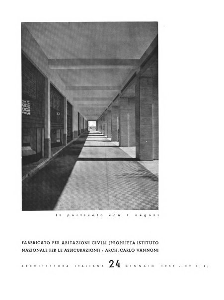 L'architettura italiana periodico mensile di costruzione e di architettura pratica