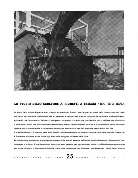 L'architettura italiana periodico mensile di costruzione e di architettura pratica