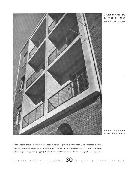 L'architettura italiana periodico mensile di costruzione e di architettura pratica