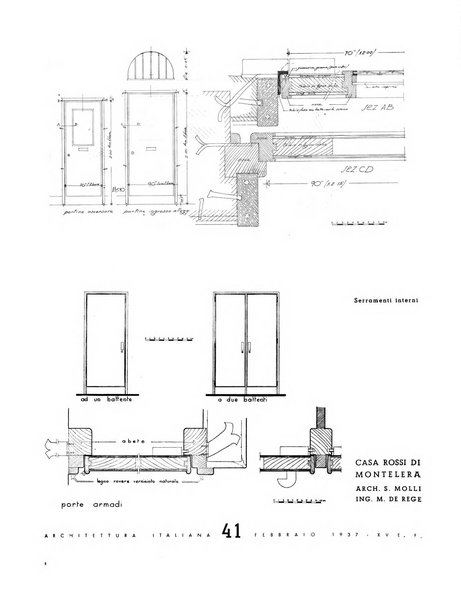 L'architettura italiana periodico mensile di costruzione e di architettura pratica