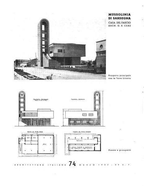 L'architettura italiana periodico mensile di costruzione e di architettura pratica