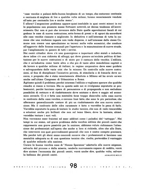 L'architettura italiana periodico mensile di costruzione e di architettura pratica