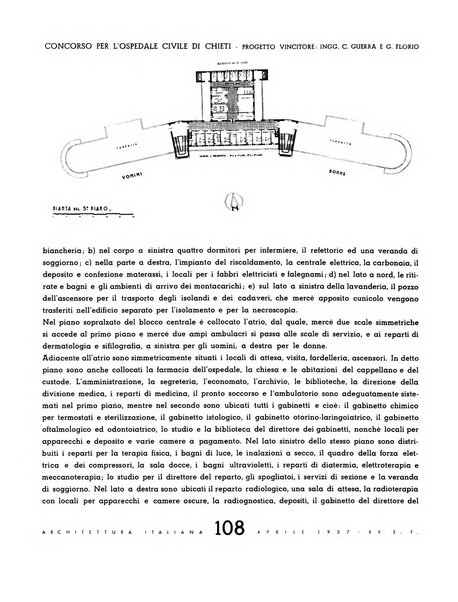 L'architettura italiana periodico mensile di costruzione e di architettura pratica