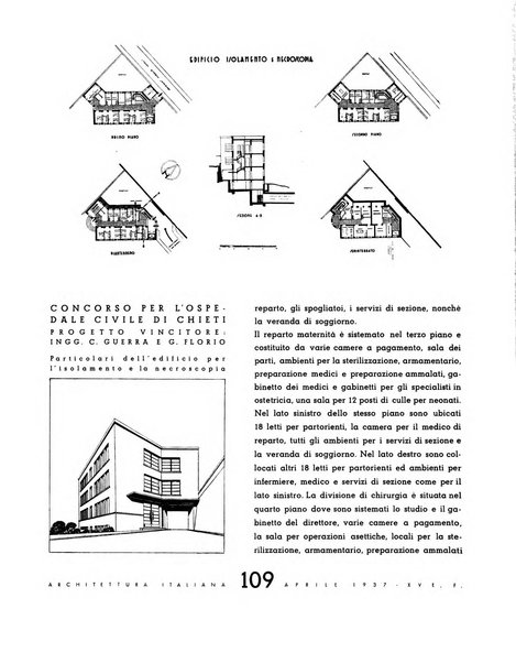 L'architettura italiana periodico mensile di costruzione e di architettura pratica