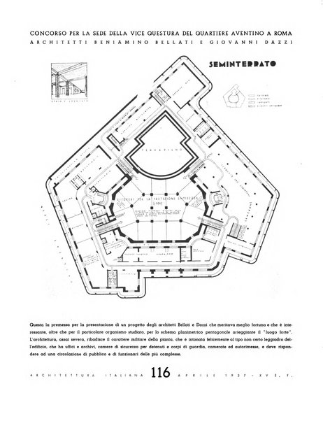 L'architettura italiana periodico mensile di costruzione e di architettura pratica