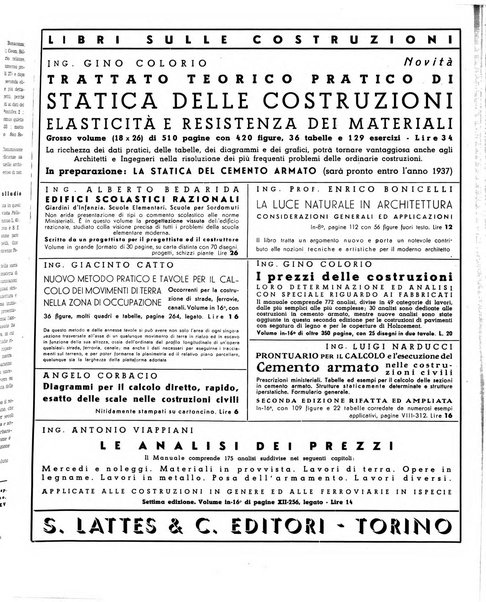 L'architettura italiana periodico mensile di costruzione e di architettura pratica