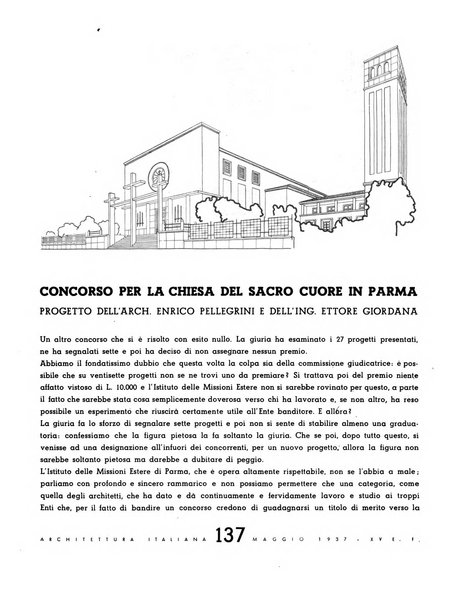 L'architettura italiana periodico mensile di costruzione e di architettura pratica