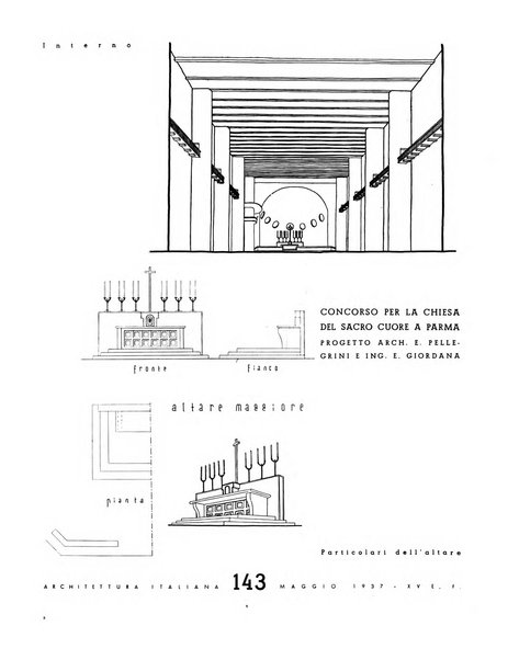 L'architettura italiana periodico mensile di costruzione e di architettura pratica