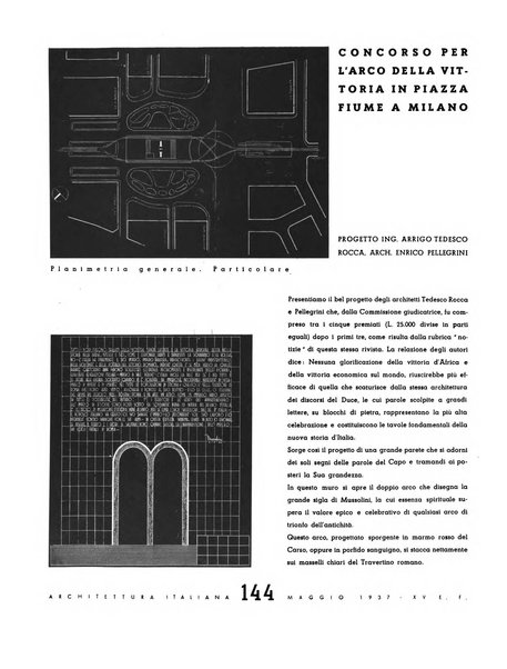 L'architettura italiana periodico mensile di costruzione e di architettura pratica