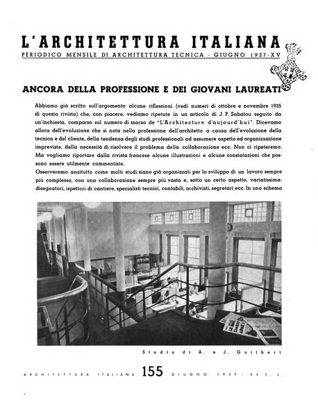 L'architettura italiana periodico mensile di costruzione e di architettura pratica