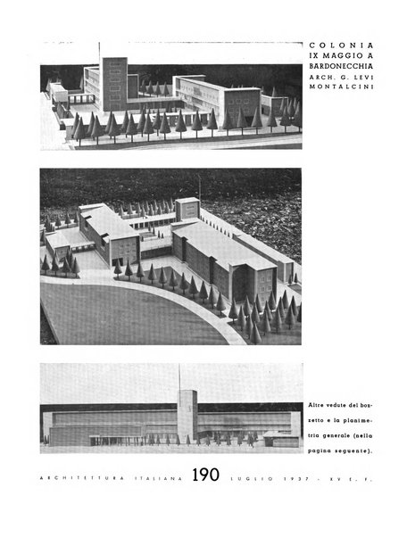 L'architettura italiana periodico mensile di costruzione e di architettura pratica