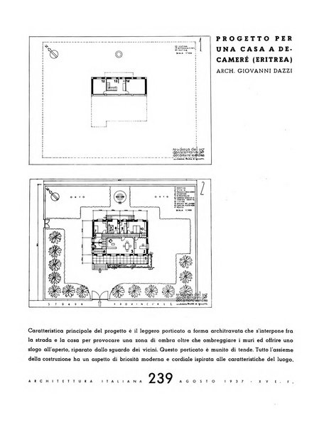 L'architettura italiana periodico mensile di costruzione e di architettura pratica