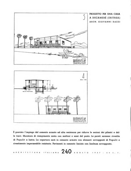 L'architettura italiana periodico mensile di costruzione e di architettura pratica