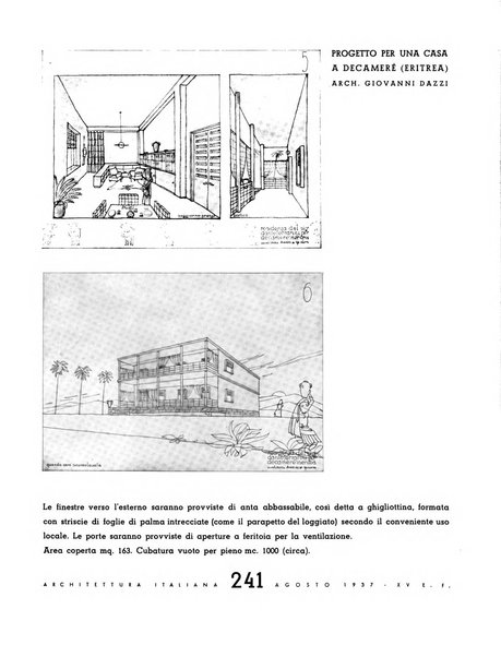 L'architettura italiana periodico mensile di costruzione e di architettura pratica