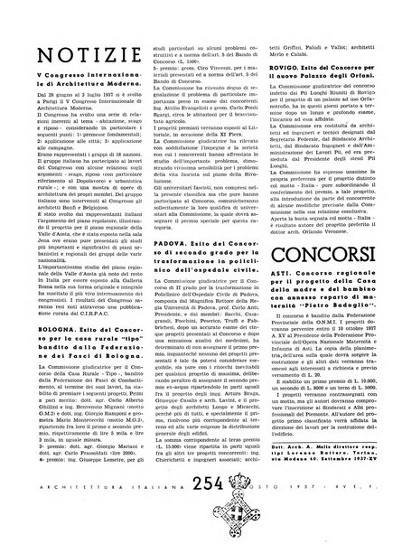 L'architettura italiana periodico mensile di costruzione e di architettura pratica