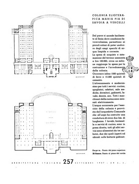 L'architettura italiana periodico mensile di costruzione e di architettura pratica