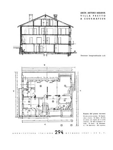 L'architettura italiana periodico mensile di costruzione e di architettura pratica