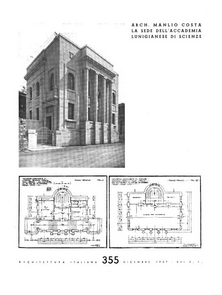 L'architettura italiana periodico mensile di costruzione e di architettura pratica